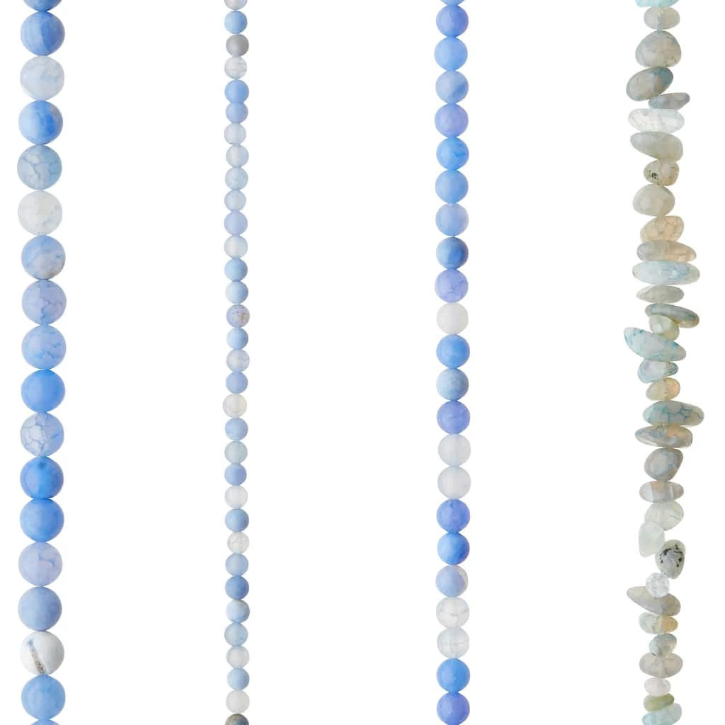 Discount ๐ Best deal ๐ Bead Gallery® Blue Agate Stone Beads Value Pack ๐ฅ โญ 3 Discount ๐ Best deal ๐ Bead Gallery® Blue Agate Stone Beads Value Pack ๐ฅ โญ