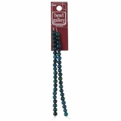 Budget 🥰 Best Pirce ⌛ 12 Pack: Bead Gallery® Aqua Reconstituted Stone Round Beads, 6mm 😀 ⭐ -Bead Gallery Shop 447946 1