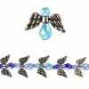 Best Sale 😀 Brand new ⭐ 12 Pack: Bead Gallery® Glass & Metal Angel Beads 🤩 🔥 -Bead Gallery Shop M20011119 1