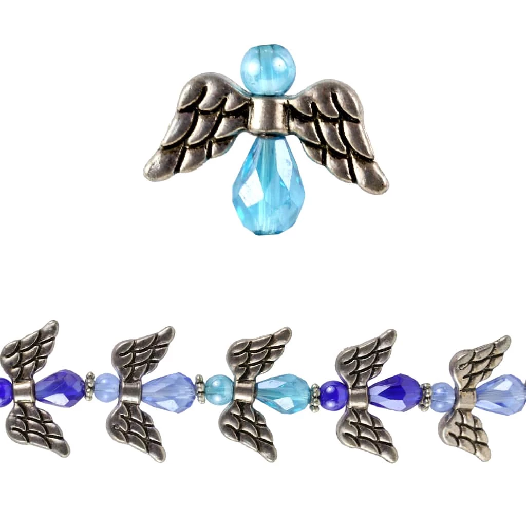 Best Sale ๐ Brand new โญ 12 Pack: Bead Gallery® Glass & Metal Angel Beads ๐คฉ ๐ฅ 3 Best Sale ๐ Brand new โญ 12 Pack: Bead Gallery® Glass & Metal Angel Beads ๐คฉ ๐ฅ