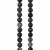 Best Sale 🎁 Best deal 👍 12 Pack: Bead Gallery® Black Network Stone Round Beads, 8mm ⭐ ⭐