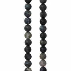 Best Sale 🎁 Best deal 👍 12 Pack: Bead Gallery® Black Network Stone Round Beads, 8mm ⭐ ⭐
