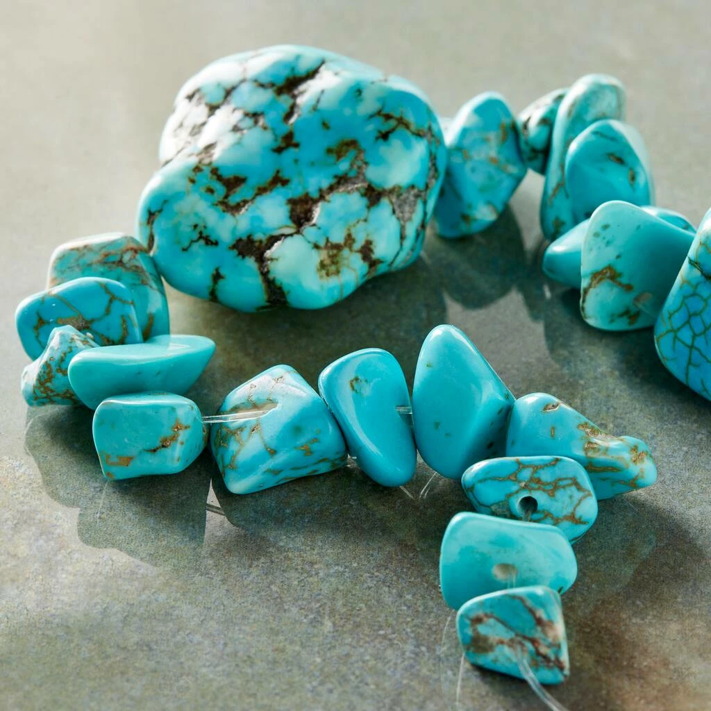Budget ๐ฅ Coupon ๐ 12 Pack: Bead Gallery® Turquoise Dyed Howlite Nugget Beads, 30mm ๐ ๐คฉ 4 Budget ๐ฅ Coupon ๐ 12 Pack: Bead Gallery® Turquoise Dyed Howlite Nugget Beads, 30mm ๐ ๐คฉ - Image 2