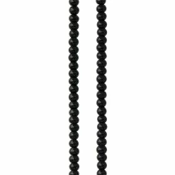 Best Sale ✨ Top 10 ⭐ 12 Pack: Bead Gallery® Jet Black Glass Donut Beads, 4mm 😉 👍