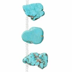 Budget 😀 New 🔔 12 Pack: Bead Gallery® Turquoise Dyed Howlite Flat Chip Beads 💯 🧨