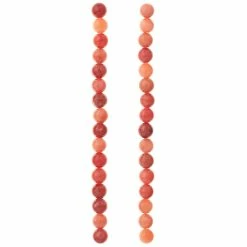 Brand new ✨ Buy 🌟 12 Pack: Bead Gallery® Ruby Mix Jade Round Beads, 8mm 👍 🤩 -Bead Gallery Shop MP168507 30