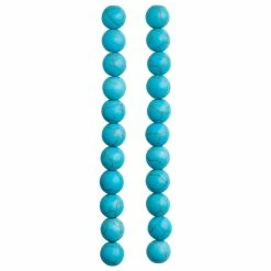 Best Pirce 🎁 Coupon 🔔 12 Pack: Bead Gallery® Turquoise Dyed Howlite Round Beads, 10mm 🌟 ✨ -Bead Gallery Shop MP172433 30