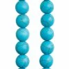 Best Pirce 🎁 Coupon 🔔 12 Pack: Bead Gallery® Turquoise Dyed Howlite Round Beads, 10mm 🌟 ✨ -Bead Gallery Shop MP172433 31