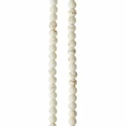 Brand new ✨ Best Sale ✔️ 12 Pack: Bead Gallery® White Crackle Dyed Howlite Round Beads, 6mm 🤩 ⭐