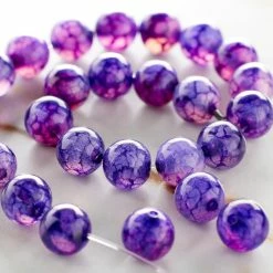 New ✨ Top 10 🤩 12 Pack: Bead Gallery® Amethyst Agate Round Beads, 8mm 😀 😉 -Bead Gallery Shop MP172469 20