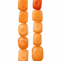 Top 10 🧨 New 😍 12 Pack: Bead Gallery® Orange Jade Nugget Beads, 14mm 💯 🎉