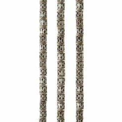 Best Pirce 🛒 Flash Sale 😍 12 Pack: Bead Gallery® Sterling Silver Plated Snake Design Tube Beads, 6mm 🎁 😉