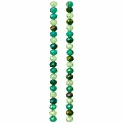 Discount 🧨 Best Sale 🔥 12 Pack: Bead Gallery® Aqua Mix Faceted Glass Rondelle Beads, 8mm 🧨 ❤️ -Bead Gallery Shop MP216695 30