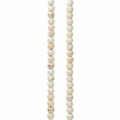 Best Sale 🔥 Coupon 👏 12 Pack: Bead Gallery® White Howlite Round Beads, 4mm ✨ ✔️