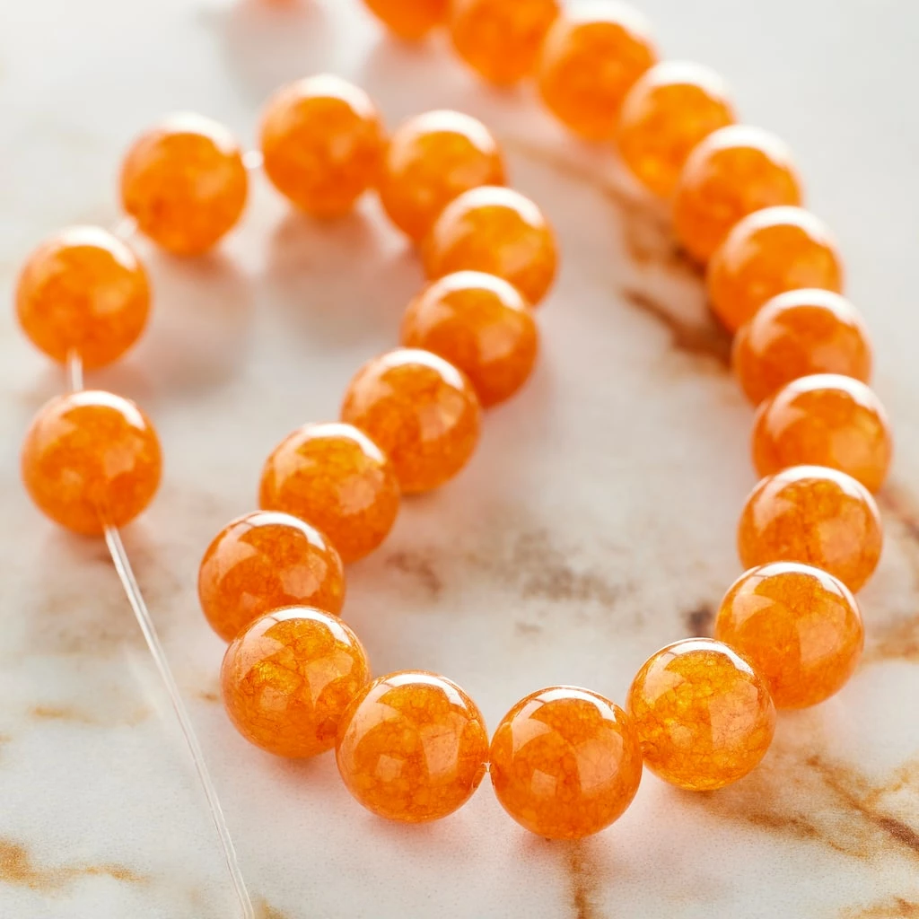 Best Pirce ๐ Best Pirce ๐งจ 12 Pack: Bead Gallery® Round Orange Quartzite Beads, 8mm โจ ๐ 4 Best Pirce ๐ Best Pirce ๐งจ 12 Pack: Bead Gallery® Round Orange Quartzite Beads, 8mm โจ ๐ - Image 2