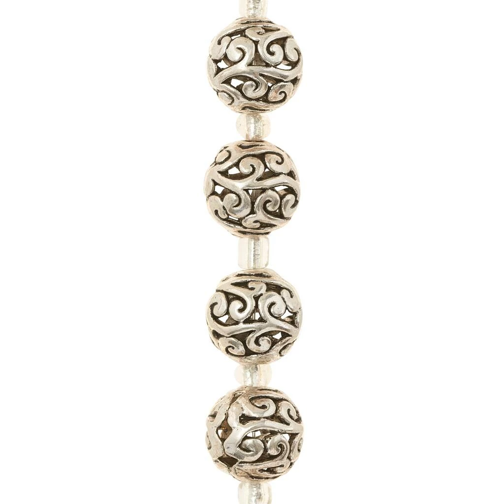 Budget ๐งจ Best Sale ๐ 12 Pack: Bead Gallery® Silver-Plated Round Filigree Beads, 10mm โ๏ธ ๐ 7 Budget ๐งจ Best Sale ๐ 12 Pack: Bead Gallery® Silver-Plated Round Filigree Beads, 10mm โ๏ธ ๐ - Image 5