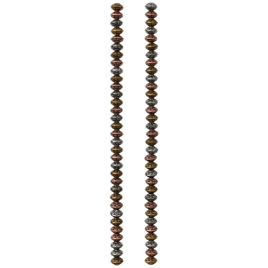 Cheapest 💯 Deals ✨ 12 Pack: Bead Gallery® Carved Metal Rondelle Beads, 6mm 🎉 👏 5 Cheapest 💯 Deals ✨ 12 Pack: Bead Gallery® Carved Metal Rondelle Beads, 6mm 🎉 👏 - Image 3