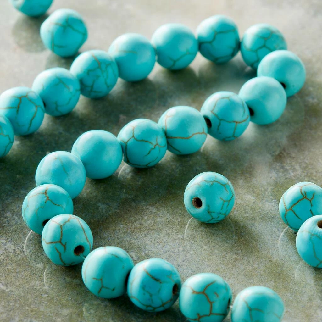 Cheapest ๐ Best Pirce ๐คฉ 12 Pack: Bead Gallery® Turquoise Dyed Howlite Round Beads, 8mm โค๏ธ โค๏ธ 4 Cheapest ๐ Best Pirce ๐คฉ 12 Pack: Bead Gallery® Turquoise Dyed Howlite Round Beads, 8mm โค๏ธ โค๏ธ - Image 2