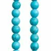 Cheapest 😀 Best Pirce 🤩 12 Pack: Bead Gallery® Turquoise Dyed Howlite Round Beads, 8mm ❤️ ❤️ -Bead Gallery Shop MP242626 31