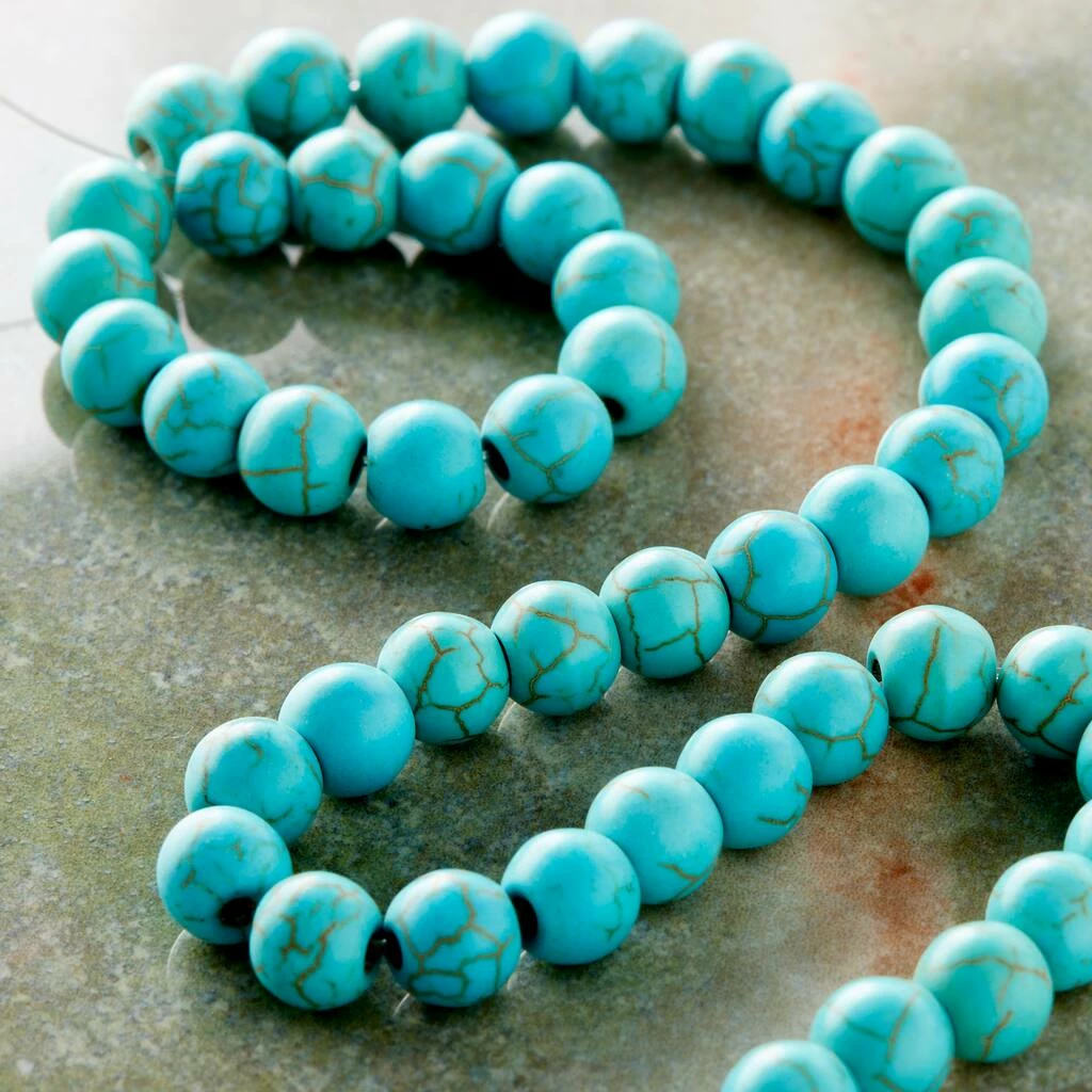Deals ๐ Top 10 โญ 12 Pack: Bead Gallery® Turquoise Dyed Howlite Round Beads, 6mm ๐ โญ 4 Deals ๐ Top 10 โญ 12 Pack: Bead Gallery® Turquoise Dyed Howlite Round Beads, 6mm ๐ โญ - Image 2