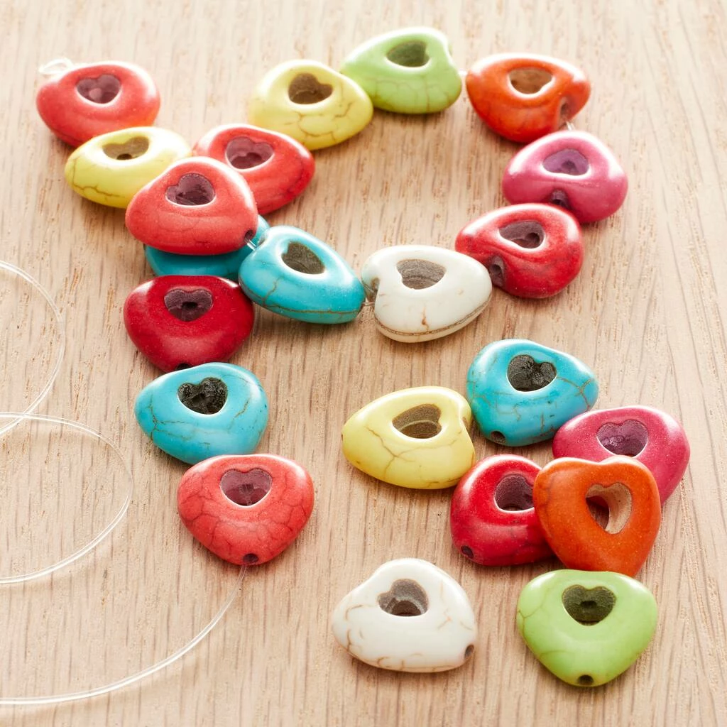 Promo ๐ Best deal ๐ 12 Pack: Bead Gallery® Reconstituted Stone Heart Beads, 15mm โจ ๐ฏ 4 Promo ๐ Best deal ๐ 12 Pack: Bead Gallery® Reconstituted Stone Heart Beads, 15mm โจ ๐ฏ - Image 2