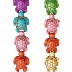 Cheap ✨ Best Pirce 🌟 12 Pack: Bead Gallery® Multicolor Howlite Turtle Beads, 18mm ❤️ 🔔