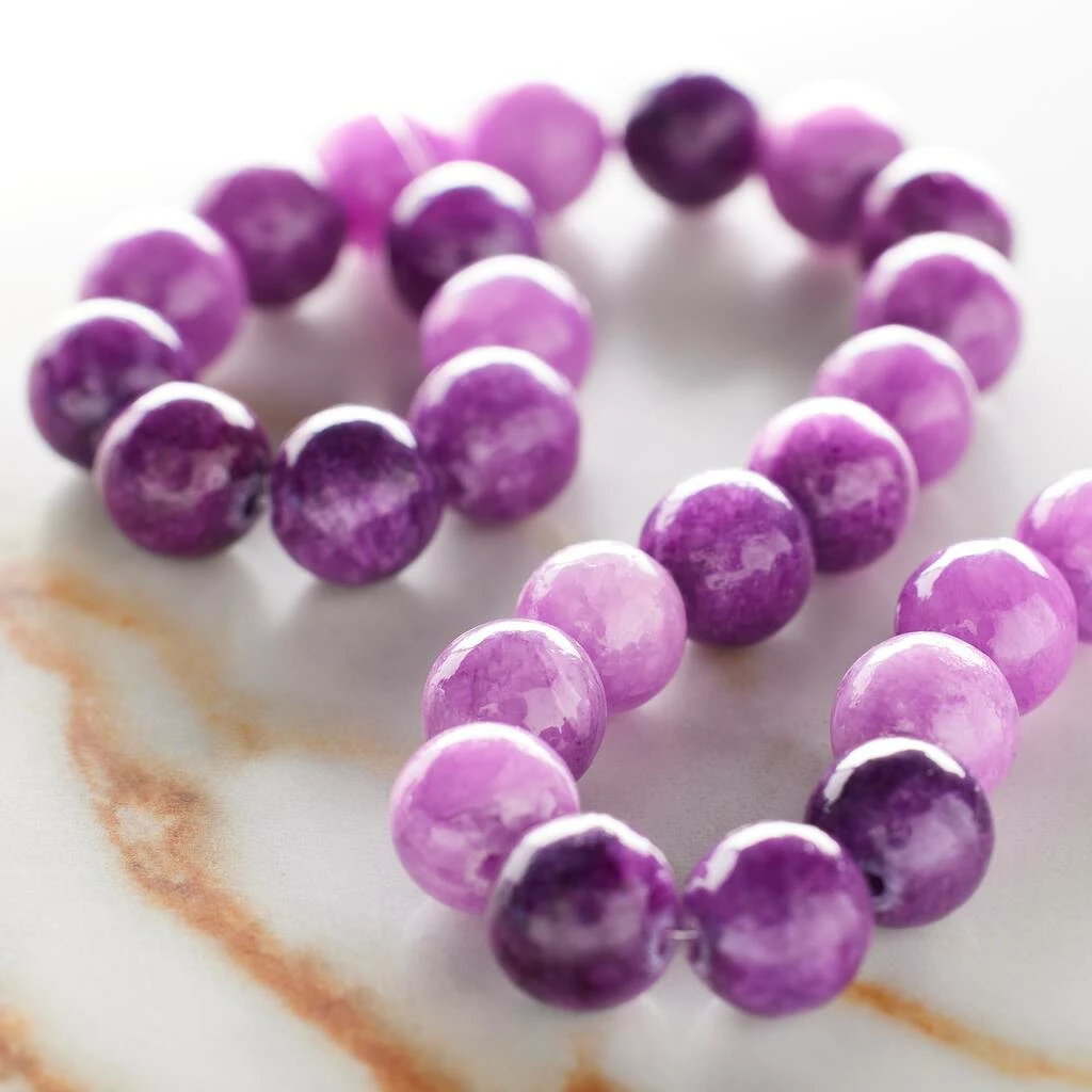 Outlet ๐ฅฐ Promo ๐ 12 Pack: Bead Gallery® Purple Dyed Quartzite Round Beads, 8mm ๐ โ๏ธ 4 Outlet ๐ฅฐ Promo ๐ 12 Pack: Bead Gallery® Purple Dyed Quartzite Round Beads, 8mm ๐ โ๏ธ - Image 2