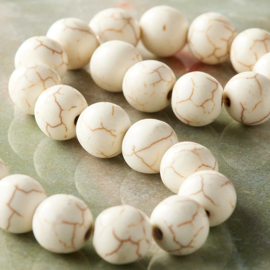 Discount ๐คฉ Buy ๐ 12 Pack: Bead Gallery® White Round Howlite Beads, 10mm โ ๐ 4 Discount ๐คฉ Buy ๐ 12 Pack: Bead Gallery® White Round Howlite Beads, 10mm โ ๐ - Image 2