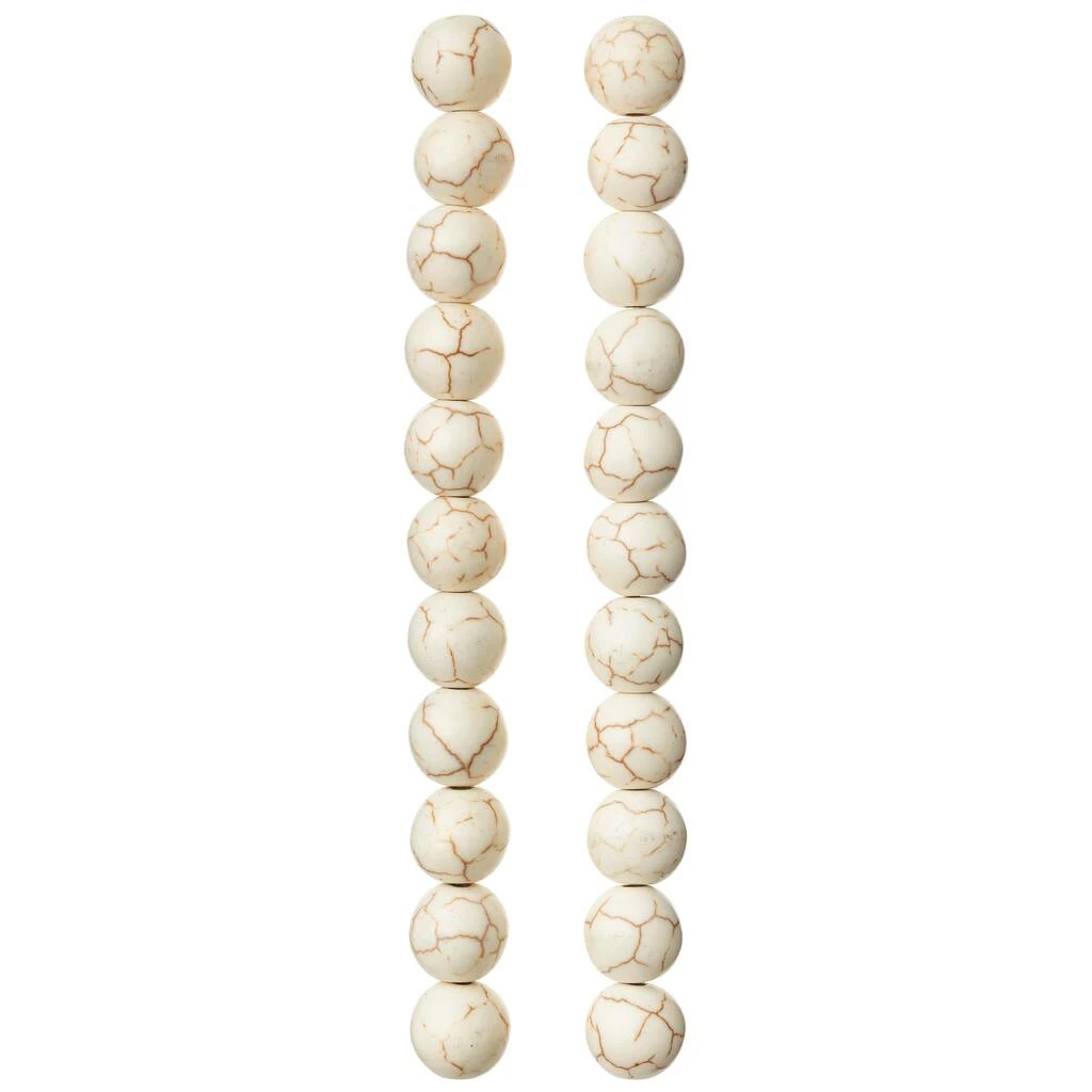 Discount ๐คฉ Buy ๐ 12 Pack: Bead Gallery® White Round Howlite Beads, 10mm โ ๐ 5 Discount ๐คฉ Buy ๐ 12 Pack: Bead Gallery® White Round Howlite Beads, 10mm โ ๐ - Image 3