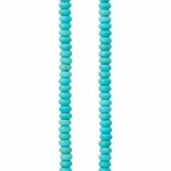 Flash Sale 🔔 Deals 🛒 12 Pack: Bead Gallery® Turquoise Dyed Reconstituted Stone Rondelle Beads, 4mm ✔️ ⌛