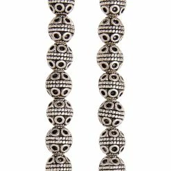Buy 😉 Outlet 🌟 12 Pack: Bead Gallery® Silver Plated Carved Round Beads, 8mm ⭐ 🌟 -Bead Gallery Shop MP265365 31
