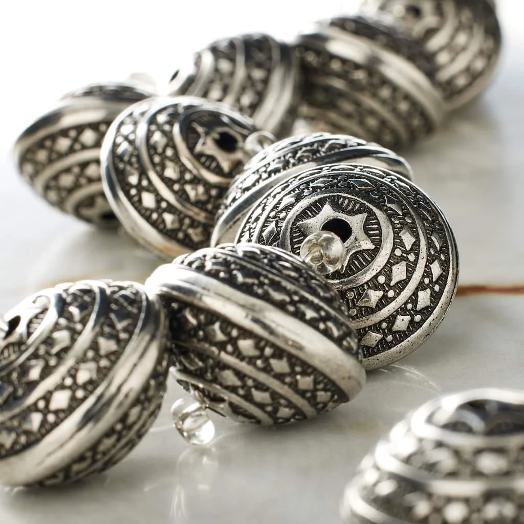 Cheapest ๐ Cheap ๐ 12 Pack: Bead Gallery® Silver Carved Metal Plated Rondelle Beads, 22mm โจ ๐ฏ 4 Cheapest ๐ Cheap ๐ 12 Pack: Bead Gallery® Silver Carved Metal Plated Rondelle Beads, 22mm โจ ๐ฏ - Image 2