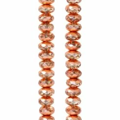Brand new ⭐ Outlet 👏 12 Pack: Bead Gallery® Pink Czech Glass Faceted Rondelle Beads, 6mm 🛒 🧨