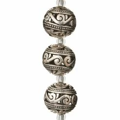 Wholesale 😉 Wholesale ✨ 12 Pack: Bead Gallery® Silver-Plated Carved Filigree Beads, 15mm ✔️ 😉 -Bead Gallery Shop MP290848 31
