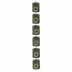 Best Sale 🎉 Top 10 😍 12 Pack: Bead Gallery® Reconstituted Stone Peacock Feather Rectangle Beads, 20mm 🧨 👏 -Bead Gallery Shop MP320795 30