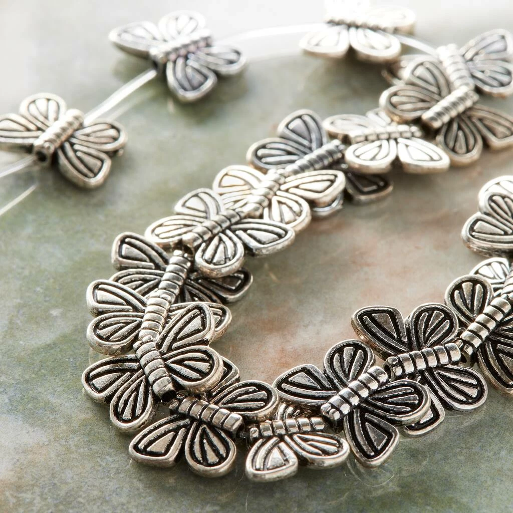 Flash Sale ๐ Deals ๐ฅ 12 Pack: Bead Gallery® Silver Plated Metal Butterfly Beads, 15mm ๐ ๐ 4 Flash Sale ๐ Deals ๐ฅ 12 Pack: Bead Gallery® Silver Plated Metal Butterfly Beads, 15mm ๐ ๐ - Image 2