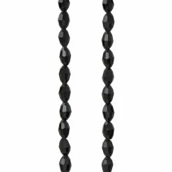 Flash Sale 🥰 Discount 😀 12 Pack: Bead Gallery® Black Faceted Oval Glass Beads, 5mm 😍 ⌛