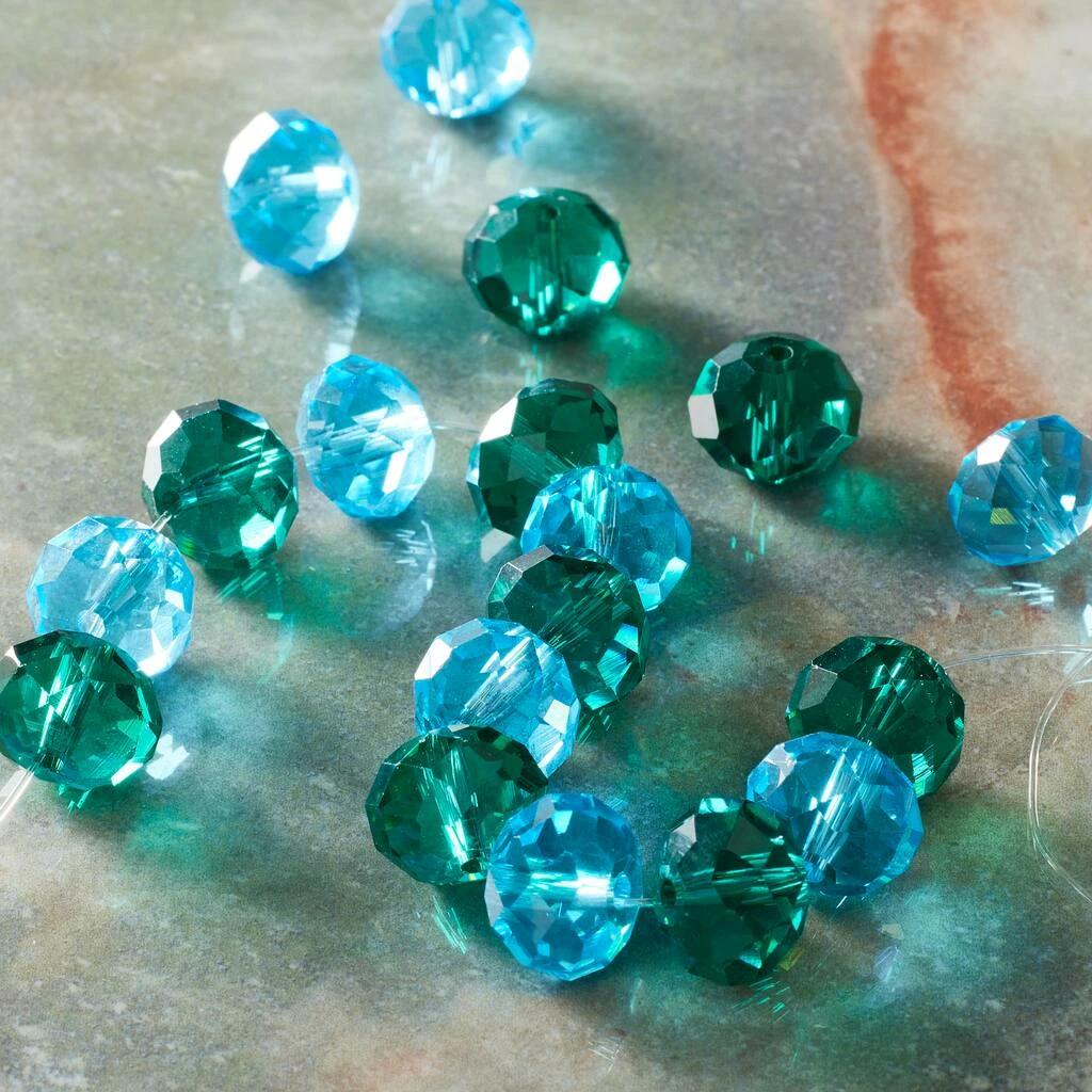 Best reviews of ๐คฉ Brand new ๐ฅ 12 Packs: 17 ct. (204 total) Bead Gallery® Blue & Green Faceted Rondelle Glass Beads, 12mm โ ๐ 4 Best reviews of ๐คฉ Brand new ๐ฅ 12 Packs: 17 ct. (204 total) Bead Gallery® Blue & Green Faceted Rondelle Glass Beads, 12mm โ ๐ - Image 2