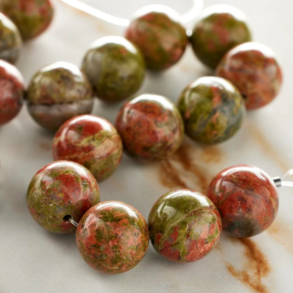 Best deal ๐ Promo ๐ 12 Pack: Bead Gallery® Green Unakite Round Beads, 12mm ๐ ๐ 4 Best deal ๐ Promo ๐ 12 Pack: Bead Gallery® Green Unakite Round Beads, 12mm ๐ ๐ - Image 2