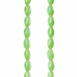 Best Sale 😀 Cheap 🔔 12 Pack: Bead Gallery® Green Opaque Glass Oval Beads, 10mm 😍 🤩