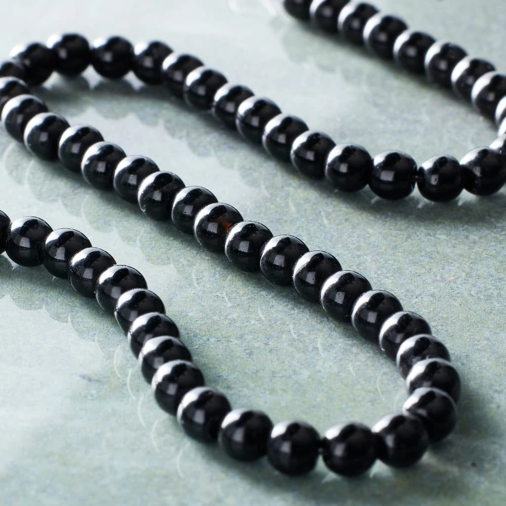 Coupon β Outlet π 12 Pack: Bead Gallery® Round Black Jasper Beads, 4mm π― π 4 Coupon β Outlet π 12 Pack: Bead Gallery® Round Black Jasper Beads, 4mm π― π - Image 2