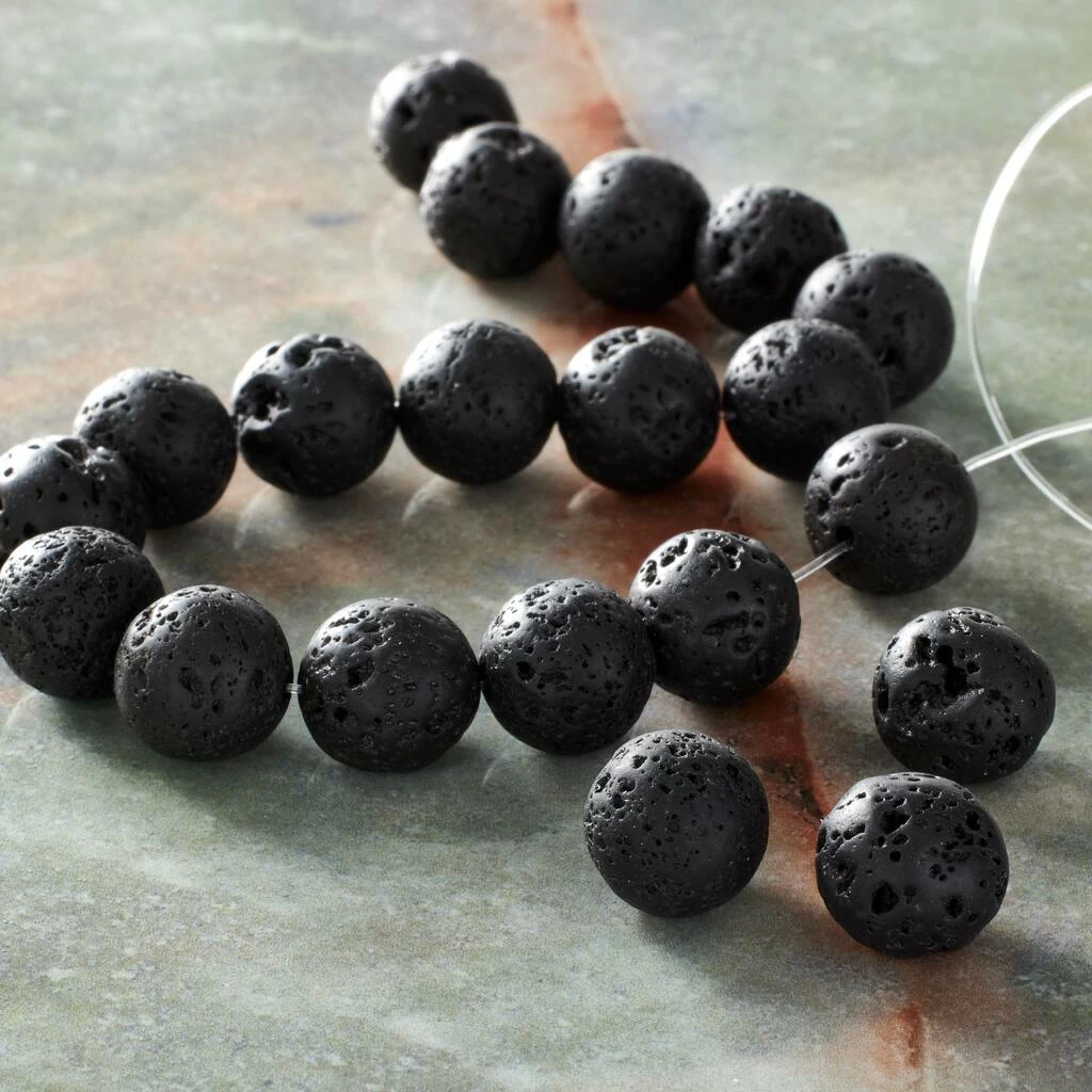 Best Pirce 🎁 Discount 🎉 9 Pack: Bead Gallery® Black Lava Quartz Round Beads, 10mm 🎉 😍 4 Best Pirce 🎁 Discount 🎉 9 Pack: Bead Gallery® Black Lava Quartz Round Beads, 10mm 🎉 😍 - Image 2