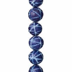 Best Pirce ⌛ Wholesale 🔥 12 Pack: Bead Gallery® Blue Ceramic Round Beads, 17mm 🎉 👏 -Bead Gallery Shop MP471711 31