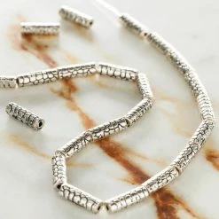 Flash Sale ✨ Hot Sale ✔️ 12 Pack: Bead Gallery® Silver Metal Bump Tube Beads, 11mm 😍 👍 -Bead Gallery Shop MP471824