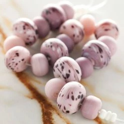 Cheapest 🎉 Top 10 🎁 12 Pack: Bead Gallery® Lavender Swirl Lampwork Glass Beads 😀 🛒 -Bead Gallery Shop MP472440 20