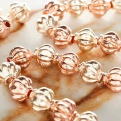 Coupon 😉 Best deal 👍 12 Pack: Bead Gallery® Gold & Rose Gold Shiny Metal Bicone Beads, 8mm ❤️ 🛒 -Bead Gallery Shop MP472569 20