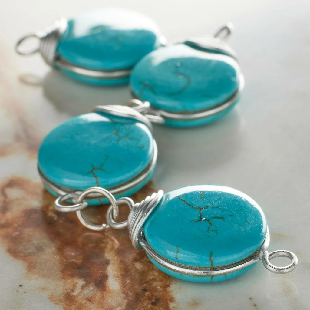 Budget โ๏ธ Best Sale ๐ 12 Pack: Bead Gallery® Aqua Dyed Howlite Lentil Beads, 20mm โญ ๐ 7 Budget โ๏ธ Best Sale ๐ 12 Pack: Bead Gallery® Aqua Dyed Howlite Lentil Beads, 20mm โญ ๐ - Image 5