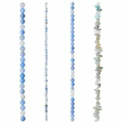 Coupon 🎁 Coupon 🎉 6 Pack: Bead Gallery® Blue Agate Stone Beads Value Pack 🌟 🎉 -Bead Gallery Shop MP633958 30